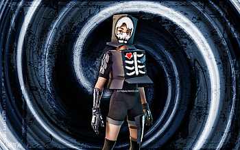 Spectral Delivery Boxy, blue grunge background, Fortnite, vortex, Fortnite characters, Spectral Delivery Boxy Skin, Fortnite Battle Royale, Spectral Delivery Boxy Fortnite HD wallpaper