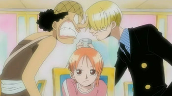Usoppe, Sanji, Nami, nami, sanji, one piece, girubatto, chopper, luffy, usoppe, anime, zoro, robin HD wallpaper