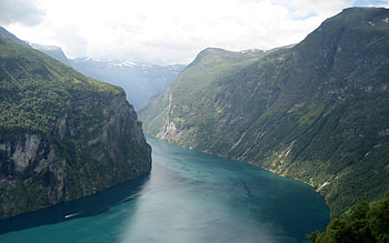 Nature, Rivers, Mountains, Bend HD wallpaper