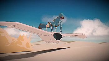 Nausicaa of the Valley of the Wind, 3D model, Granicoph, Wind-driven adventure HD wallpaper