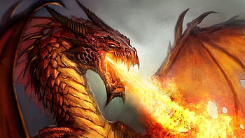 Powerful dragons, Legendary creatures, Incredible strength, Epic battles HD wallpaper