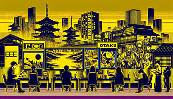 Otaku Culture Cityscape, otaku, Anime, cityscape, illustration, manga HD wallpaper