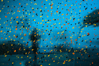 Abstract, Silhouette, Spray, Blur, Smooth, Paint, Glass HD wallpaper