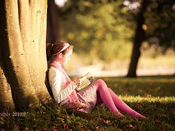 Pleasant fall afternoon calendar november 2010, november 2010, girl, calendar, fall HD wallpaper