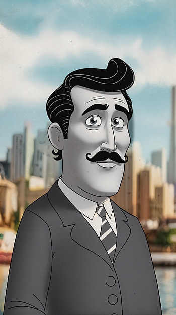 Stylish Character , man, suit, city HD phone wallpaper