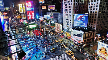Cities, Building, Evening, r, Street, New York, Ny, Ginger, Liveliness HD wallpaper