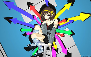 suzumiya haruhi, suzumiya, haruhi HD wallpaper