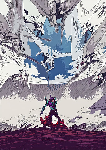 Evangelion manga, anime HD phone wallpaper