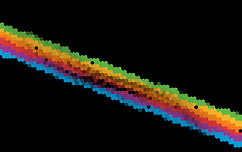 Hexagona Apple Rainbow Ios11, ios11, apple, 8-bit HD wallpaper