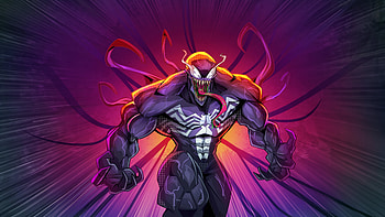 Venom Menacing, venom, superheroes, artwork, artist, digital-art, artstation HD wallpaper