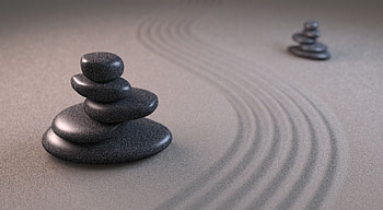 Stones, Art, Sand, 3D, Lines, Pyramid, Grooves, Notch HD wallpaper
