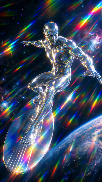 Silver Surfer — Galactic Glide , Space HD phone wallpaper