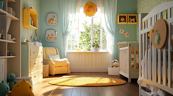 **Charming Nursery Vibes – Ultra **, nursery, interior design, Modern, Cozy HD wallpaper