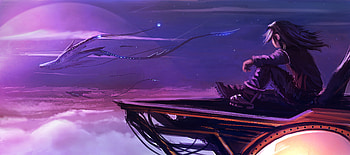 Fantasy Creature Girl Sky, fantasy, artist, artwork, digital-art, deviantart HD wallpaper