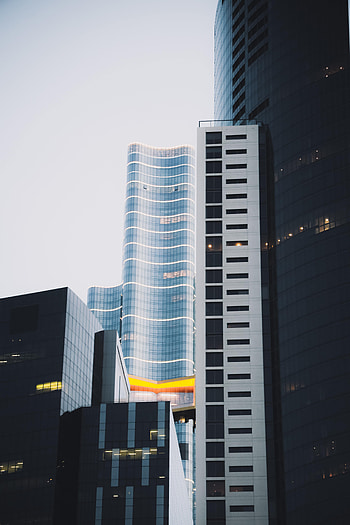 Cities, Architecture, City, Building, Skyscrapers, Grey HD phone wallpaper