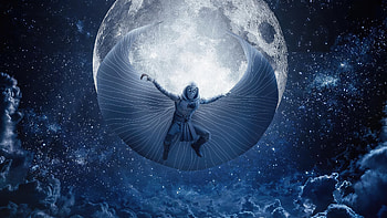 Moon Knight Relentless, moon-knight, tv-shows, superheroes, minimalism, minimalist, artwork, digital-art HD wallpaper