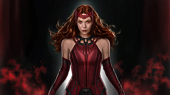 Scarlet Witchh, wanda-vision, scarlet-witch, vision, tv-shows, artstation HD wallpaper