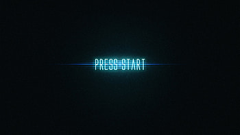 PRESS START Neon HD wallpaper