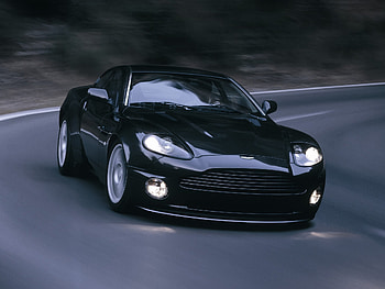 Aston Martin, Cars, Asphalt, Front View, 2004, V12, Vanquish HD wallpaper