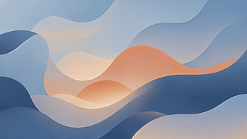 Serene Pastel Waves —, Abstract HD wallpaper