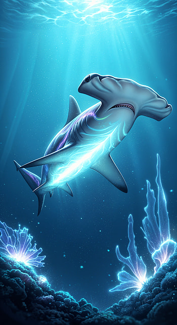 Hammerhead: Ocean Glow HD phone wallpaper
