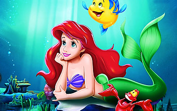 Sebastian and Flounder, Ariel (The Little Mermaid) HD wallpaper