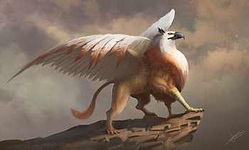 Griffins, Fantasy creature, Powerful guardian, Mythical world HD wallpaper
