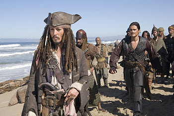 Johnny Depp, Jack Sparrow, Orlando Bloom, Will Turner HD wallpaper