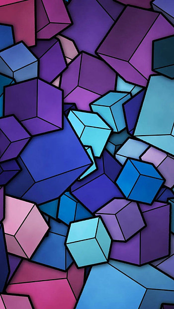 Abstract, Cubes HD phone wallpaper