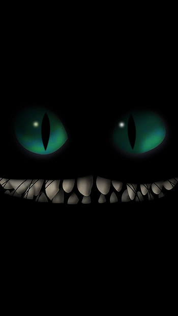 Dark Cheshire Grin – Alice in Wonderland 2010 , dark HD phone wallpaper