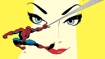 Spider-man & Gwen, spider man, Gwen Stacy, Tim Sale HD wallpaper