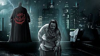 Batman X Joker Dark , batman, joker, superheroes, artist, artwork, digital-art HD wallpaper