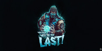 Mortal Kombat Sub Zero , sub-zero, scorpion, mortal-kombat, games, artstation, black HD wallpaper