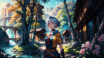 Untamed Beauty Anime Girl Roaming The Town, anime-girl, anime, artist, artwork, digital-art, deviantart HD wallpaper