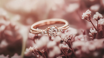 Elegant Rose Gold Ring - Ultra, rose gold, ring, diamond, wedding, jewelry HD wallpaper