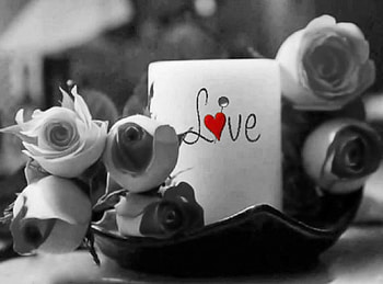 ❤, pic, roses, color, expression, love, , candles HD wallpaper