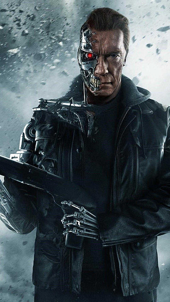 Terminator , High-resolution , Futuristic sci-fi, Action-packed franchise HD phone wallpaper