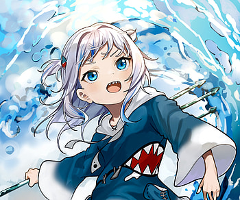 Gawr Gura, hololive, Gawr Gura, Anime, Virtual Youtuber HD wallpaper