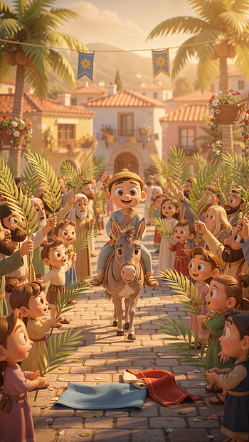 Palm Sunday / Hosanna Ride / Triumphal Entry HD phone wallpaper