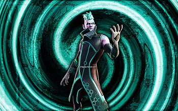 Vector, turquoise grunge background, Fortnite, vortex, Fortnite characters, Vector Skin, Fortnite Battle Royale, Vector Fortnite HD wallpaper