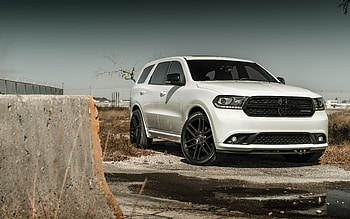 Dodge Durango, , front view, exterior, SUV, new white Durango, american cars, Dodge HD wallpaper