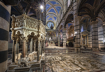 Siena Cathedral, Uncovering floor, History, Art expression HD wallpaper