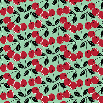 Fruits, Leaves, Berries, Pattern, Texture, Textures, Cherries, Petioles HD phone wallpaper