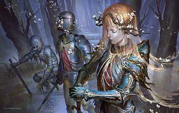 undead, fantasy, woman warrior HD wallpaper