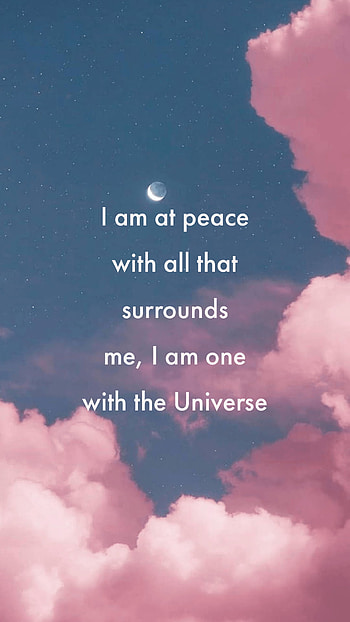 Affirmation, atmosphere, cloud, peace, universe HD phone wallpaper