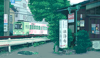 cyan, puddle, rain, pixel art , Pixel Art Green HD wallpaper