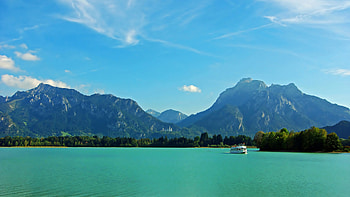 Mountains, River, Germany, , Mountain HD wallpaper