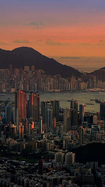 Hong Kong Skyline, Mobile , Stunning cityscapes, Hong Kong charm HD phone wallpaper