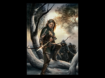 Tracker, elf, fantasy, female HD wallpaper