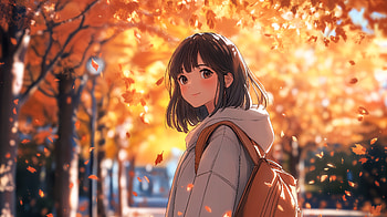 Autumn Anime Girl - Stunning Ultra, Anime, anime girl, autumn anime HD wallpaper